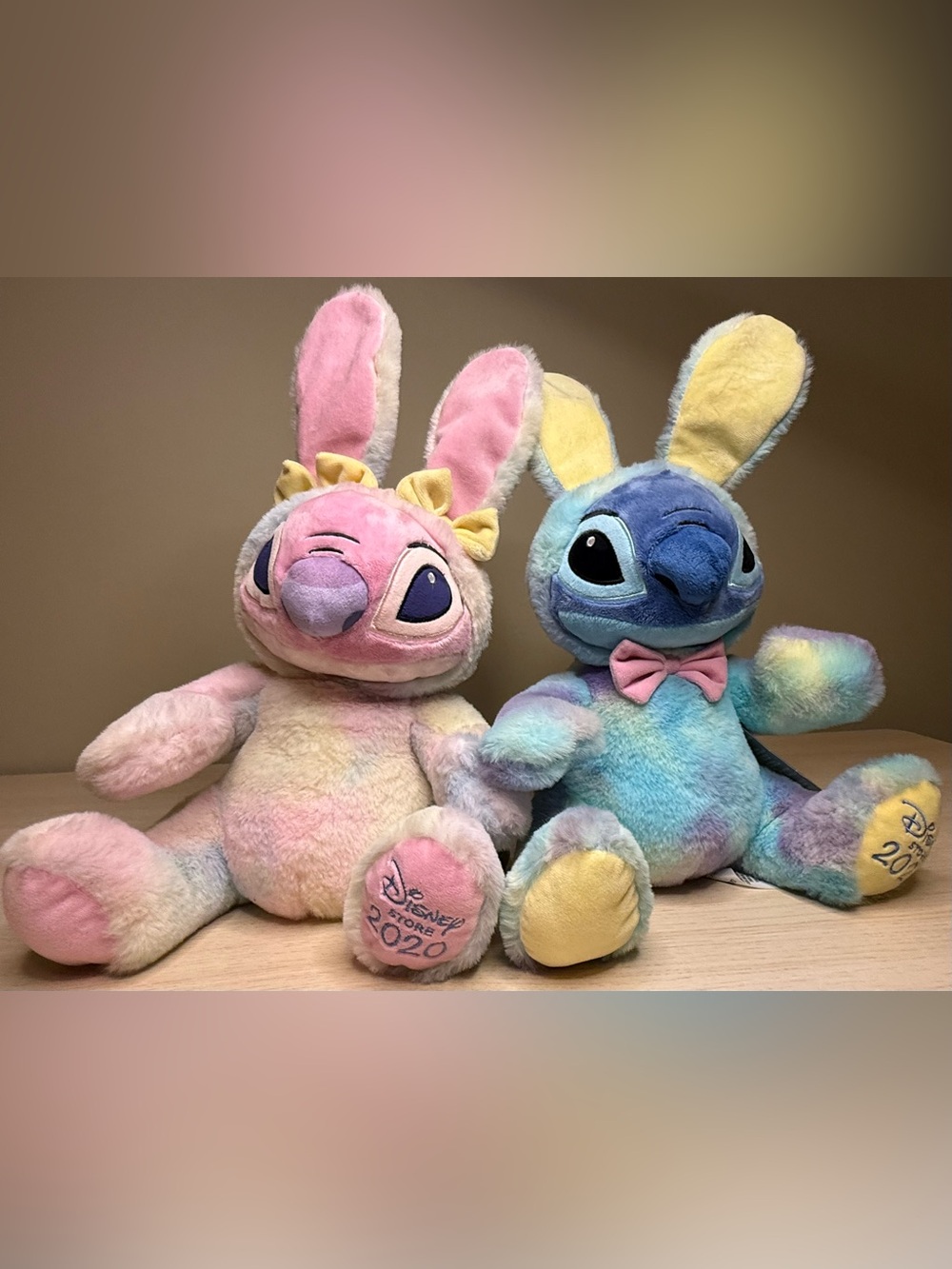 Disney Store 2020 Easter Stitch & Angel Bunny Plush Set | Pair